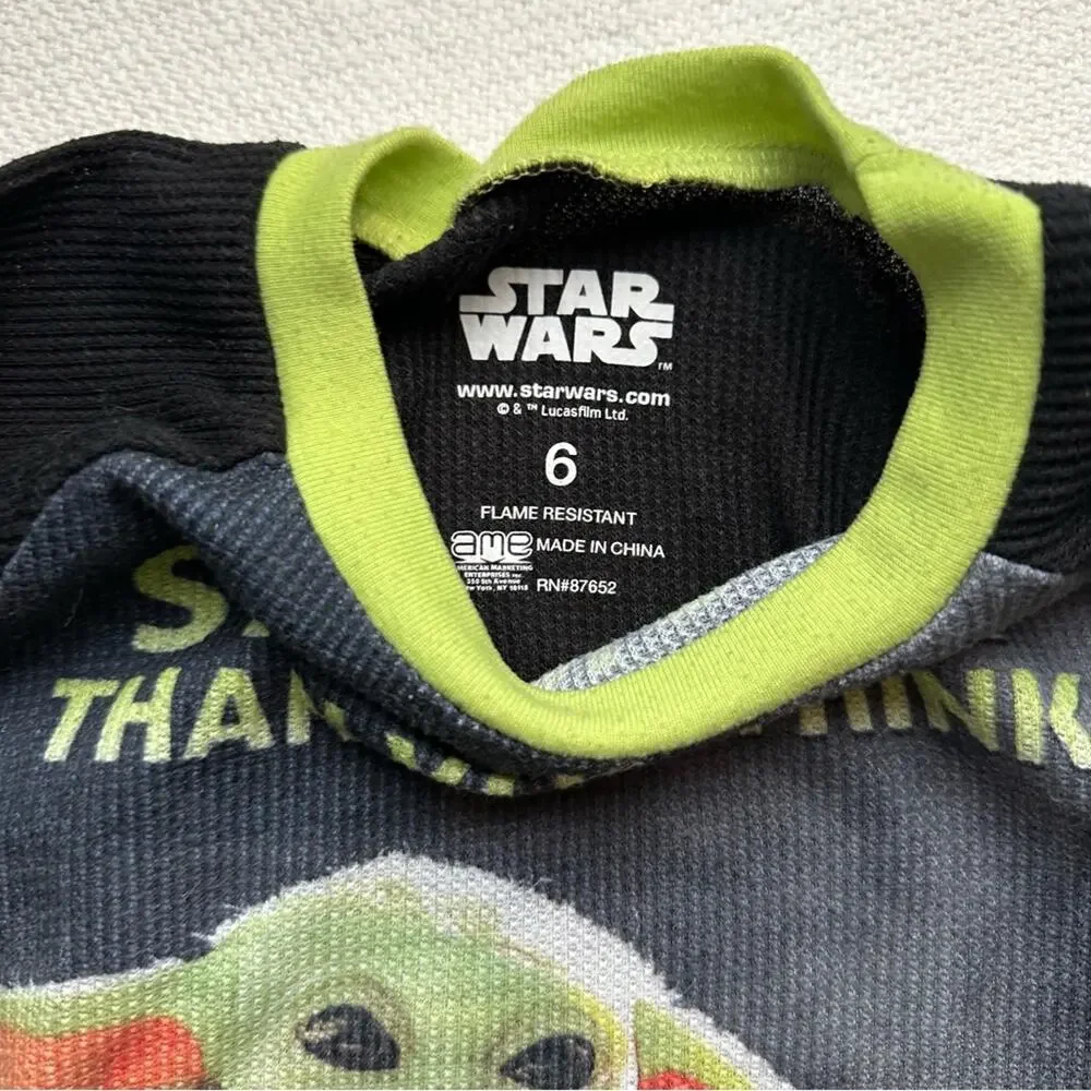 Star Wars Black and Green Kids Pajama Set